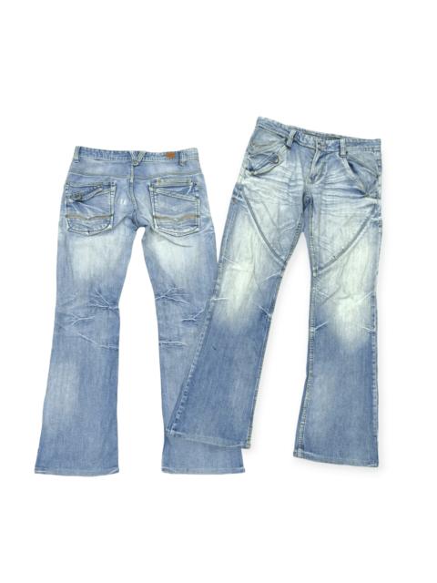 Other Designers Japanese Brand - Nicole Club For Men Whiskered Distressed Flared Jeans