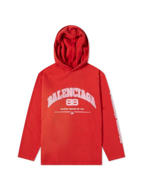 BALENCIAGA Balenciaga Arch Logo Cropped Popover Hoody