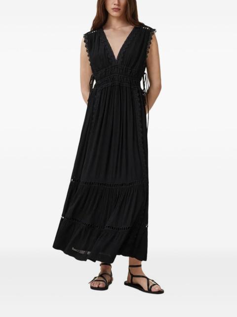 ALLSAINTS Xanthe lace-trimmed maxi dress