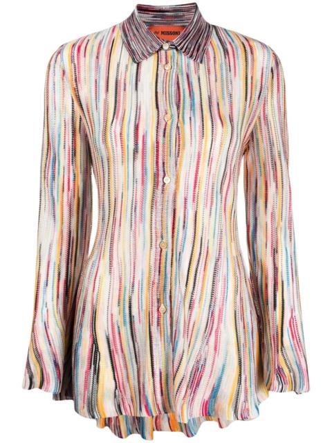 Missoni striped long-sleeve shirt