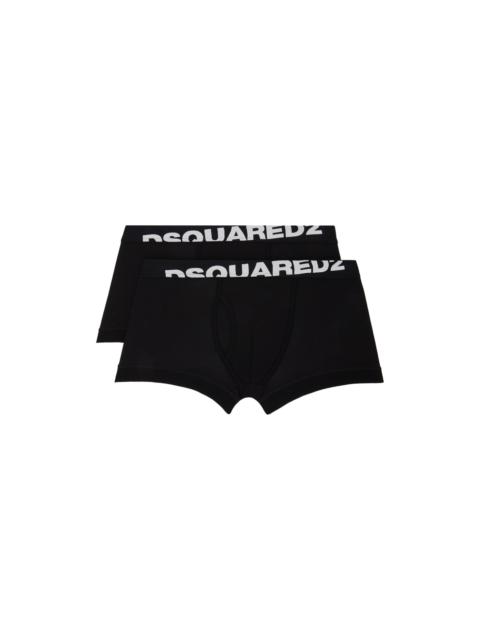 DSQUARED2 Two-Pack Black Boxer Briefs