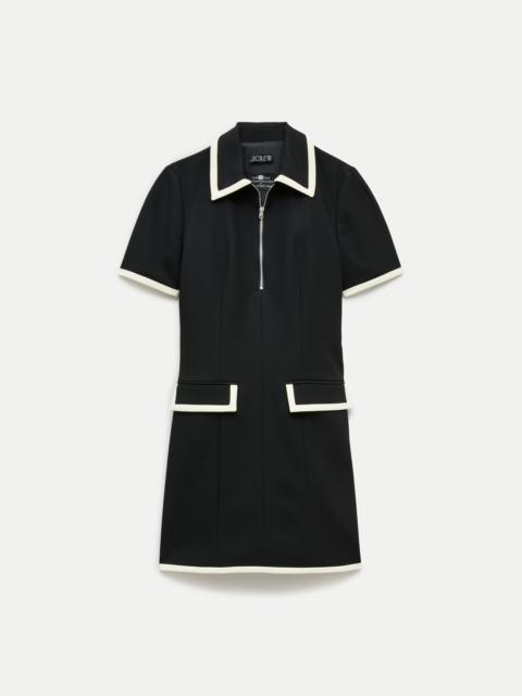 J.CREW Parc dress in contrast-trim four-season stretch