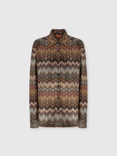 Missoni Regular-fit shirt with zig zag motif