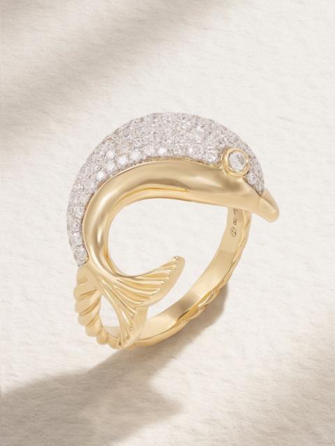 Yvonne Léon 18-karat gold diamond ring Gold