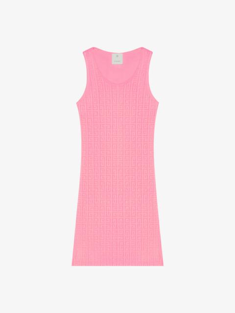 Givenchy TANK TOP DRESS IN 4G COTTON TOWELLING JACQUARD