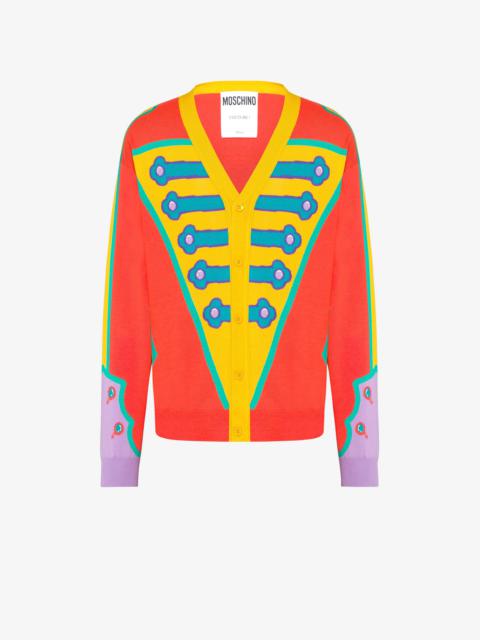 Moschino TROMPE L'ŒIL WOOL CARDIGAN