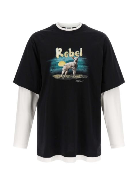 Moschino Double Layer 'Rebel' T-Shirt
