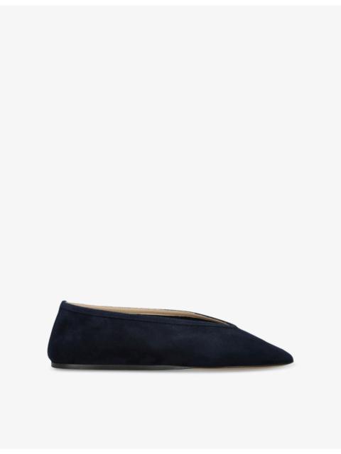 LE MONDE BÉRYL Luna Pointed-Toe Suede Pumps