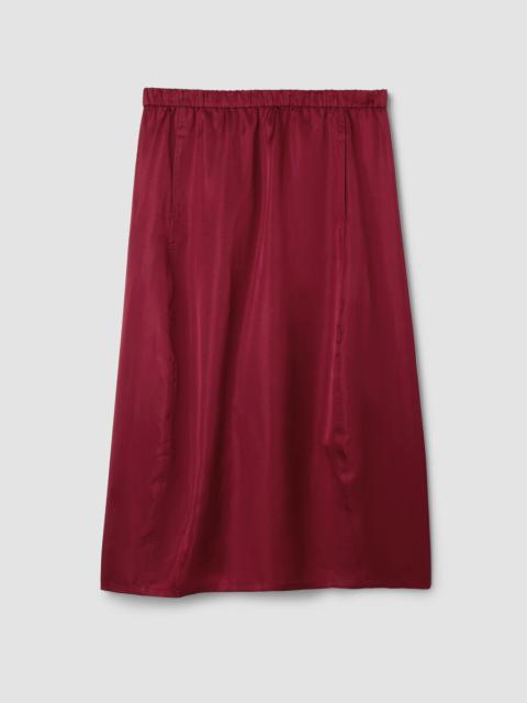 EILEEN FISHER Lightweight Satin Shimmer Lantern Skirt
