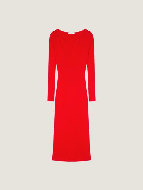 Givenchy KICKBACK MIDI DRESS IN RIBBED KNIT