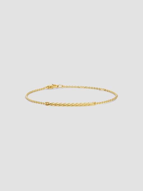DAVID YURMAN Women's Sculpted Cable Bar Chain Bracelet in 18K Yellow Gold, 2MM - Gold