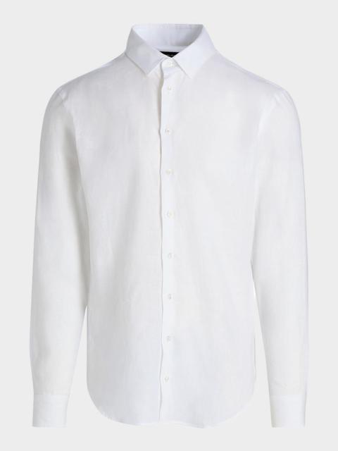 GIORGIO ARMANI Men & apos;s Linen Classic-Fit Sport Shirt