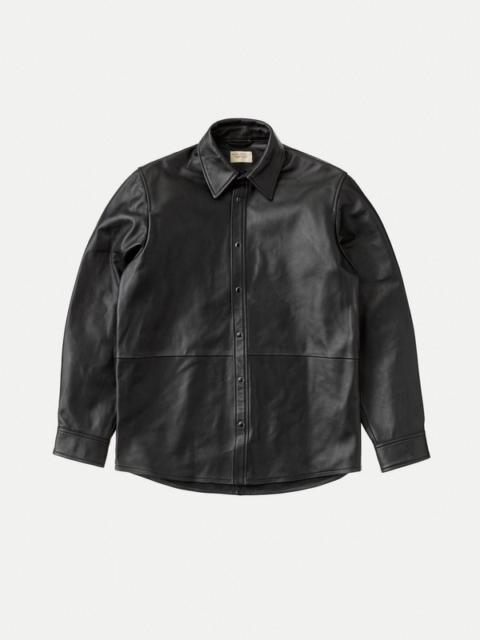 Hugo Leather Shirt Black