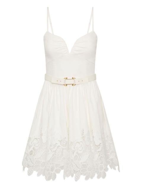 REBECCA VALLANCE Montreux min lace belted dress