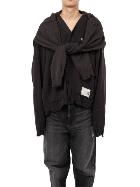 Maison MIHARAYASUHIRO Sleeve Layered Knit Cardigan