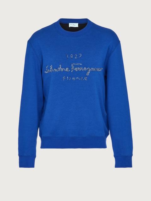 FERRAGAMO EMBROIDERED SWEATSHIRT