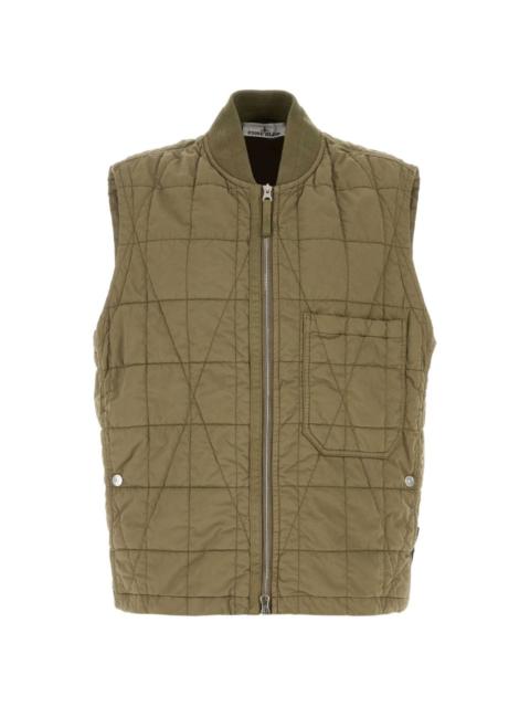 Stone Island quilted zip-up gilet