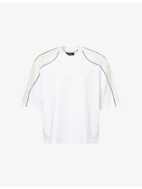 NAHMIAS Ollie Perforated-Sleeve Cotton-Jersey T-Shirt