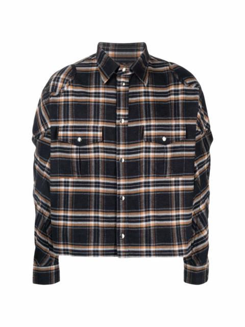 check pattern flannel shirt