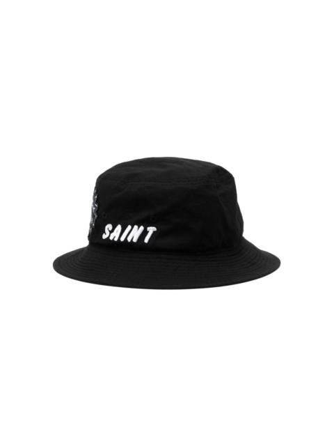 SAINT M×××××× logo-patch cotton bucket hat