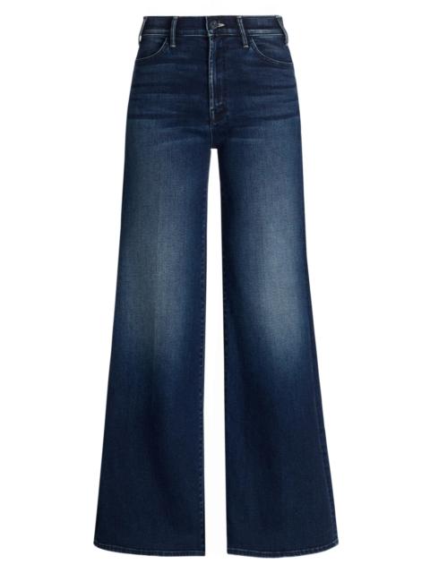MOTHER Women's The Hustler Roller Sneak High-Rise Flare Jeans - Homecoming High