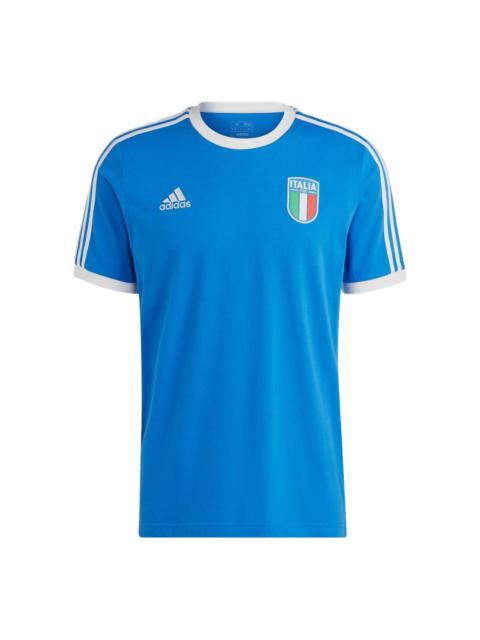 adidas Italy 3-Stripes Tee 'Blue' HT2185