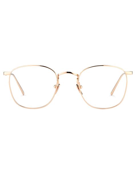 THE SIMON | SQUARE OPTICAL FRAME IN ROSE GOLD (C8)