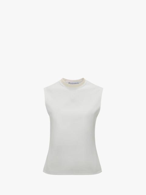 JW Anderson TANK TOP WITH ANCHOR EMBROIDERY