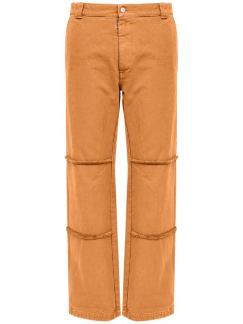 MM6 Maison Margiela single-stitch logo straight trousers