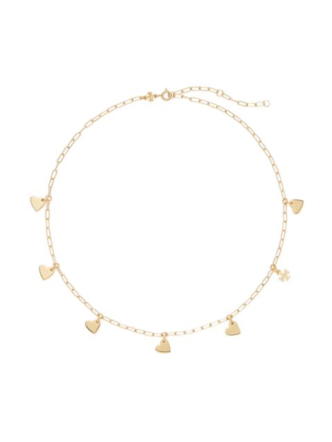 TORY BURCH Women's Good Luck Heart Goldtone Necklace - Tory Gold
