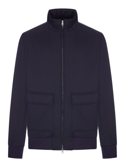 Herno WOOL-BLEND ZIP-UP BOMBER JACKET
