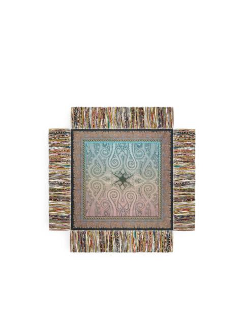 Pierre-Louis Mascia Aloeuw paisley-motif fringed scarf