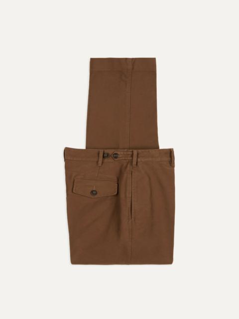 Drake's Brown Moleskin Games Trouser