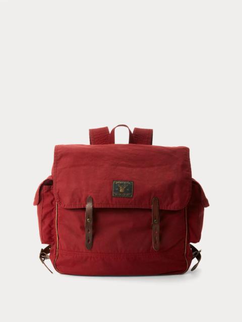 RRL by Ralph Lauren Leather-Trim Oilcloth Backpack