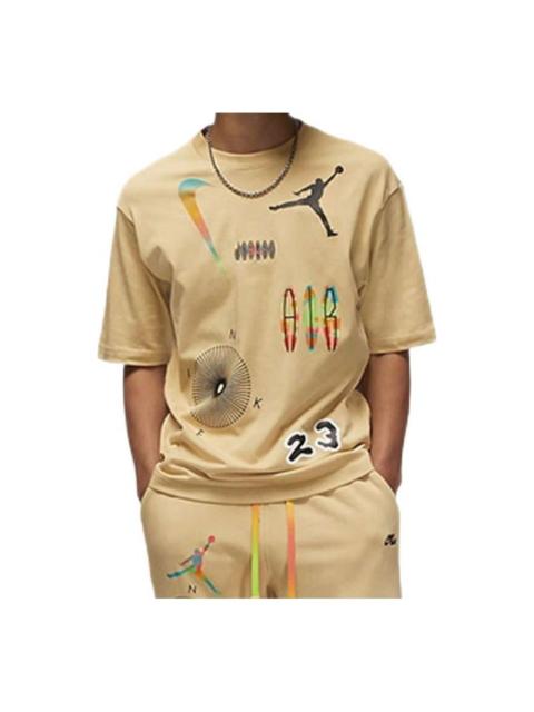 Jordan Air Jordan Graffiti Logo T-Shirt 'Khaki' DQ7363-252