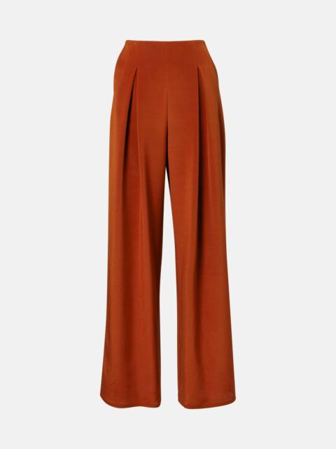 Max Mara Palude silk-blend crêpe wide-leg pants