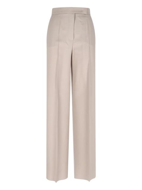 WOOL BLEND TAILORED TROUSERS