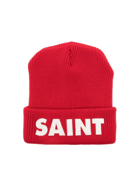 logo-patches wool beanie