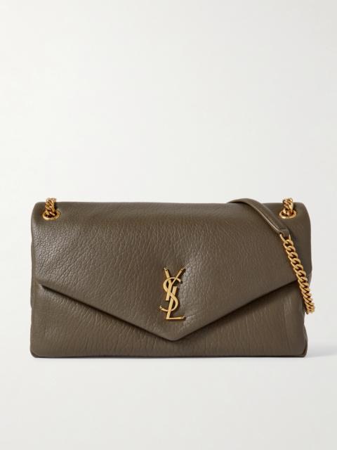 SAINT LAURENT Calypso Large Padded Textured-leather Shoulder Bag