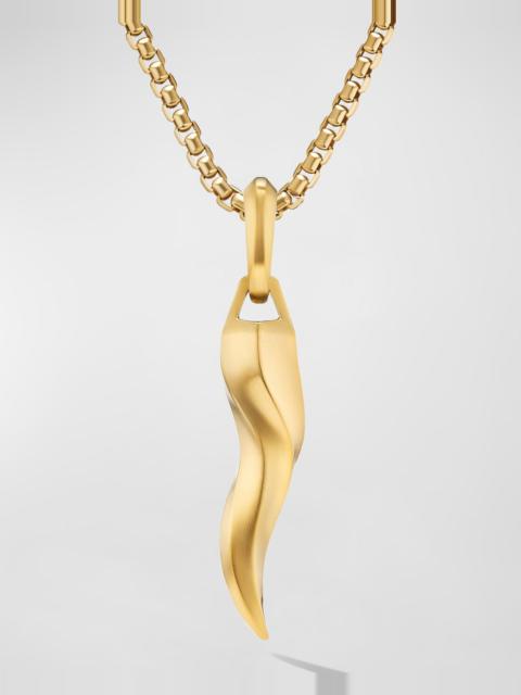 DAVID YURMAN Men's Cornicello Pendant in 18K Gold, 30mm