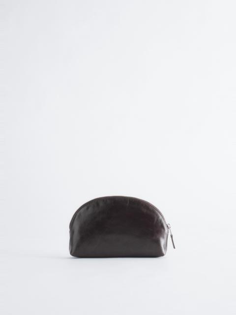 & Other Stories Leather Make-Up Pouch