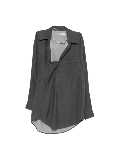 Alexander Wang Off Shoulder Shirt Dress