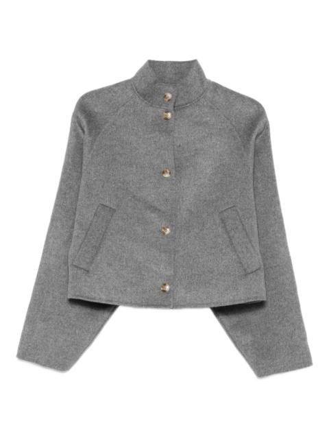 Loulou de Saison high-neck button-fastening jacket