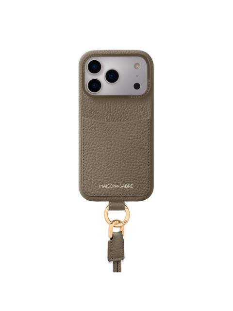 MAISON de SABRÉ The Sling card-slot iPhone 17 pro case