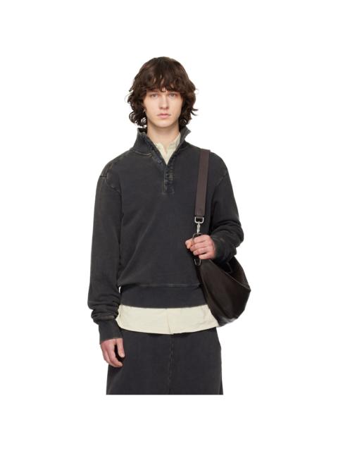 entire studios Black Port Pullover Sweatshirt