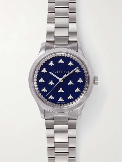 GUCCI G-Timeless 32mm stainless steel watch