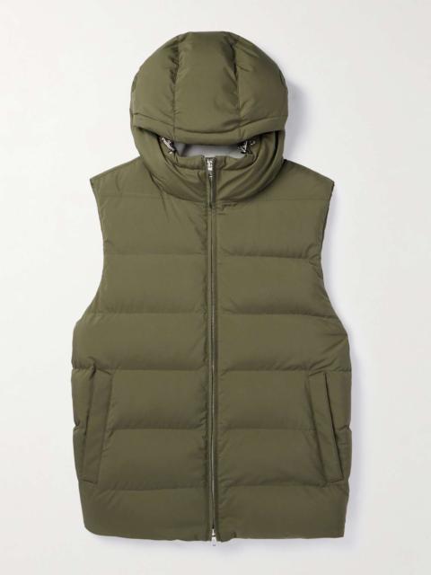 Loro Piana Quilted Padded Shell Hooded Gilet
