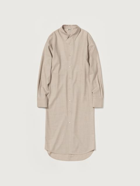 AURALEE SUPER LIGHT WOOL SHIRT DRESS