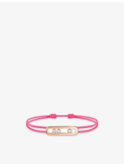 MESSIKA Messika Care(s) 18ct Rose Gold and 0.09ct Diamond Cord Bracelet