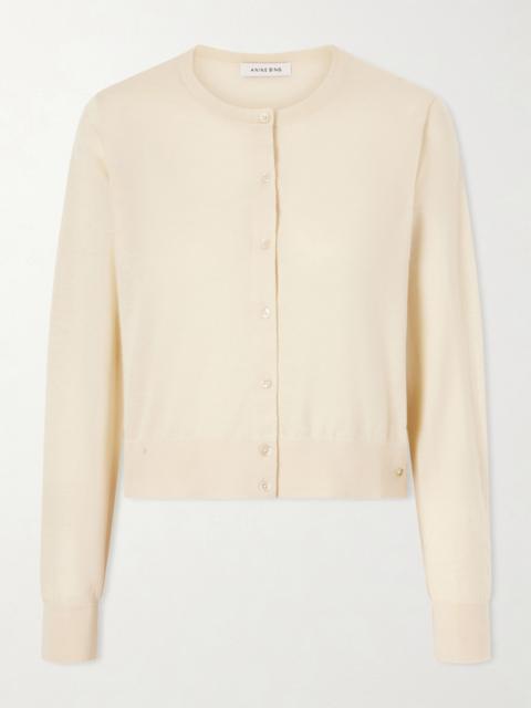ANINE BING Moni Wool And Cashmere-blend Cardigan